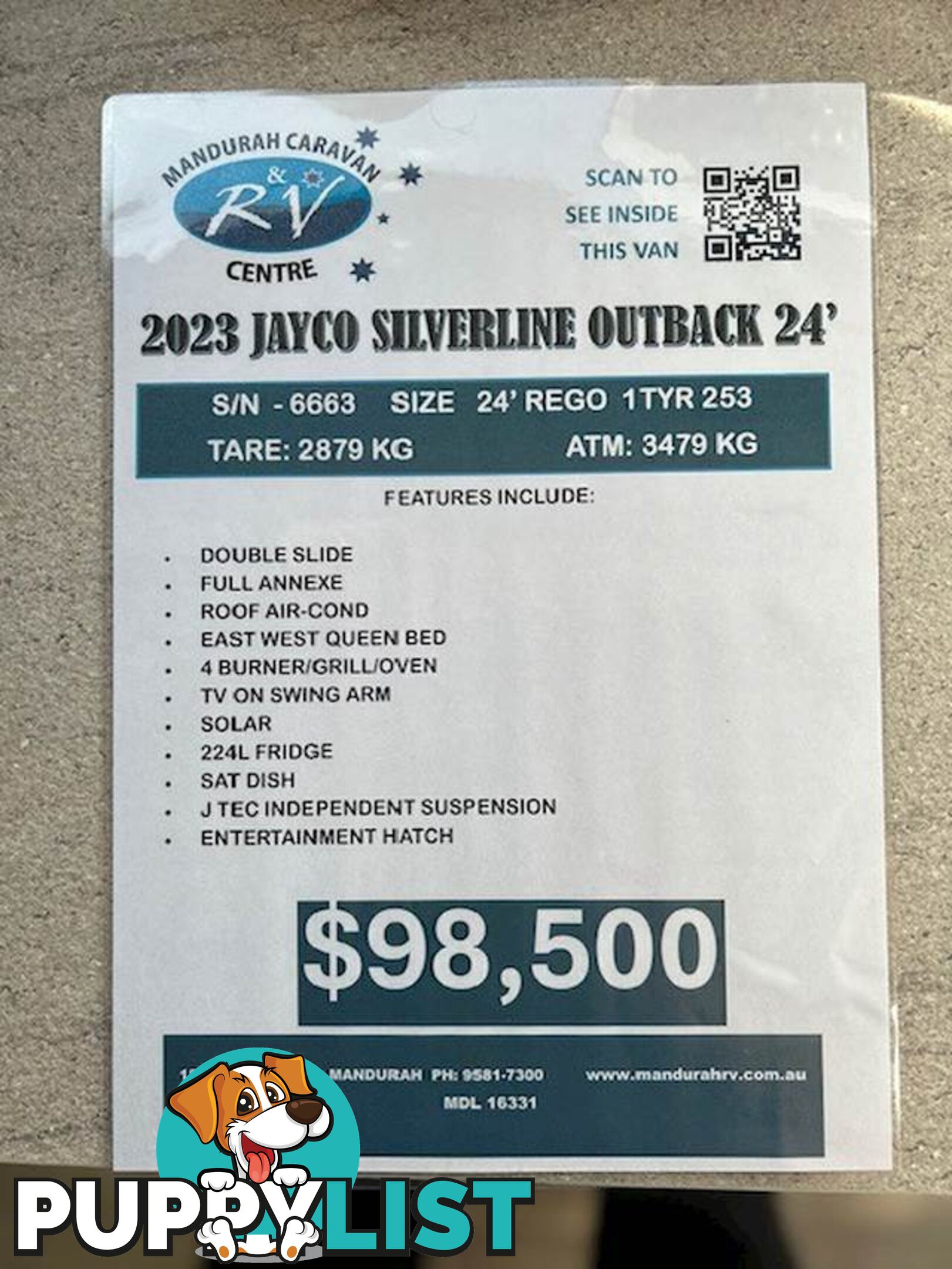 2023 JAYCO SILVERLINE DOUBLE SLIDE OUTBACK 24' SLIDE-ON CAMPER