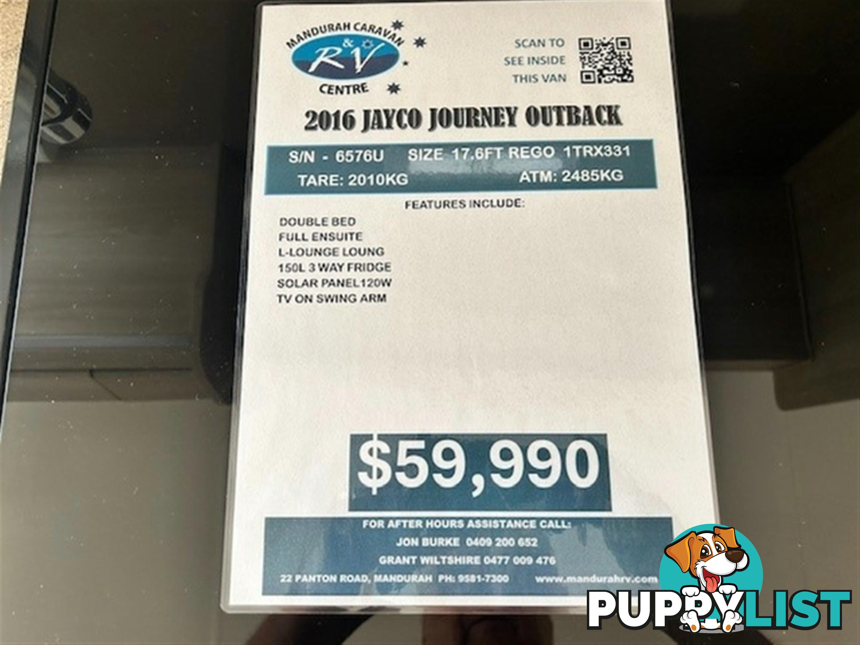 2016 JAYCO JOURNEY OUTBACK SEMI OFF ROA CARAVAN