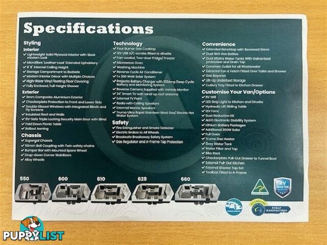 2024 NEWLANDS TOURISTER 660 CLUB LUXE PACK CARAVAN