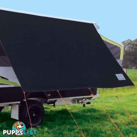 Campervan BLACK Offside Privacy Sunscreen W3380mm x H2050mm