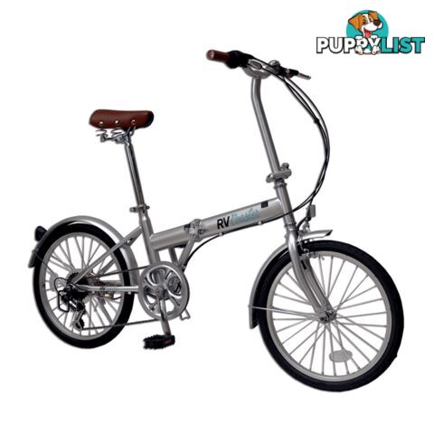 RV Coaster 20" Folding Bike Silver, Shimano 6 Speed. Tmn2006Ahii2-0