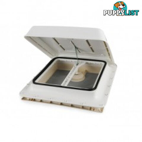 Fiamma Roof Hatch 160 14"X14" White-Manual 04328B01