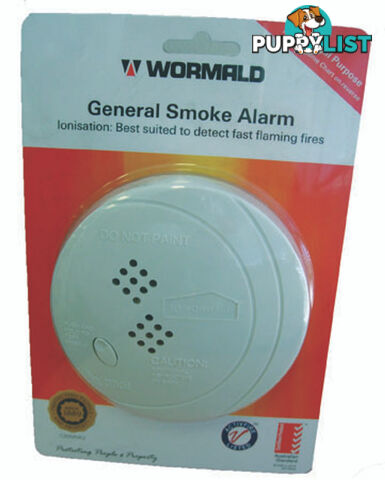 SMOKE ALARM 9V SUPPLIED WITH BATTERY