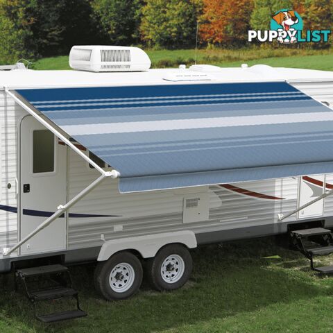 Carefree 11Ft Ocean Blue Dune Roll Out Awning (No Arms)