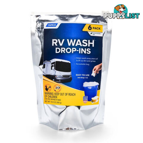 Camco RV Wash Pods - 6 Drop-Ins Per Pack