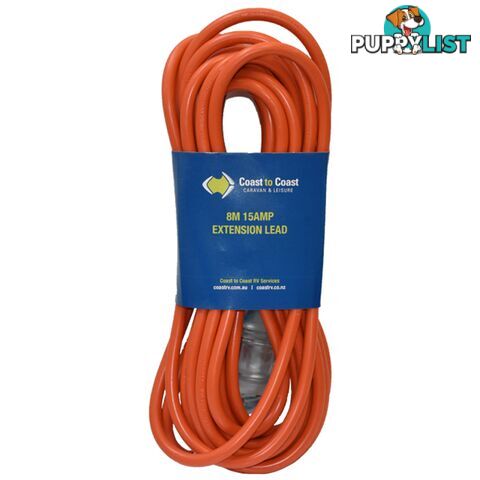 Coast 12M/15Amp Heavy Duty Extension Lead - Led Equipped. Md-15+Md-15Z/12