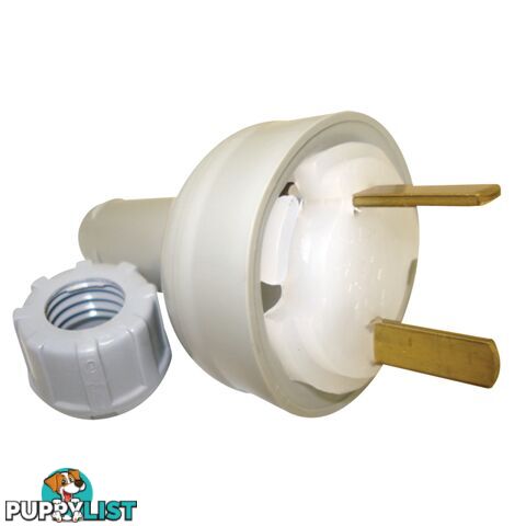 Clipsal 492/32 Fixed Polarity Plug Grey. Cli492/32Gy