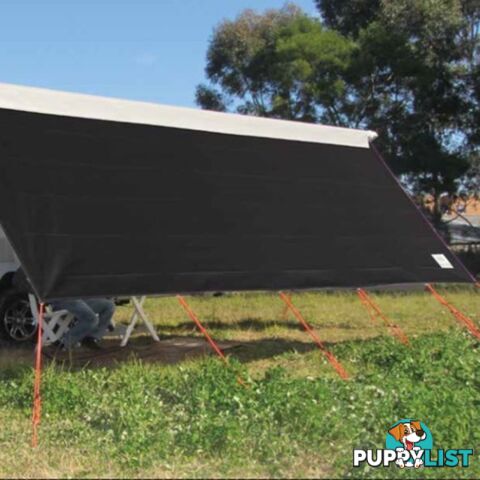 COAST V2 BLACK Sunscreen W5245mmxH1800mm to suit 18' CF Awning