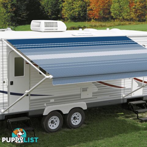 Carefree 10Ft Ocean Blue Dune Roll Out Awning (No Arms)