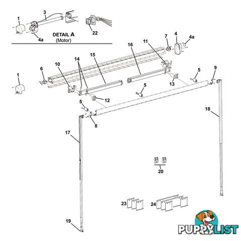 Carefree Freedom Hardware Pack 4.50M To 5.0M. R019311-003