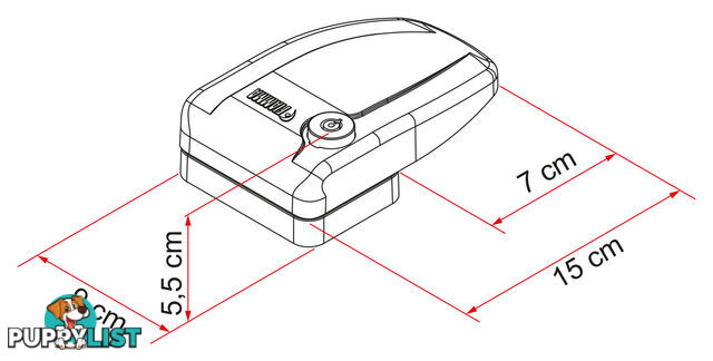 Fiamma Safe Door Frame Lock White 08022-01-