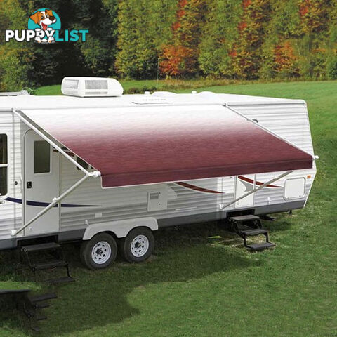 Carefree 18Ft Burgundy Shale Fade Roll Out Awning (No Arms)