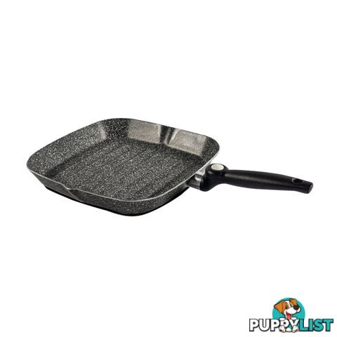 Stonerock Grill 28cm with foldable Handle Aluminium Non-Stick. Srg-28