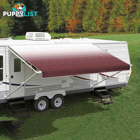 Carefree 13Ft Burgundy Shale Fade Roll Out Awning (No Arms)