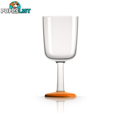 Palm Marc Newson Tritan Wine Glass W/ Cadmium Orange Nonslip Base 300Ml. Pm862