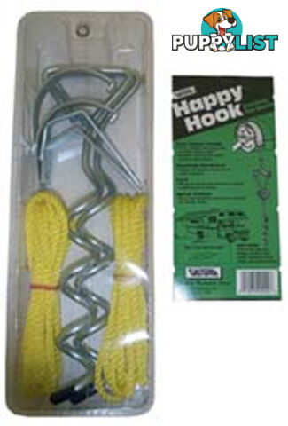 AWNING TIE DOWN KIT HAPPY HOOK 2 IN EACH KIT