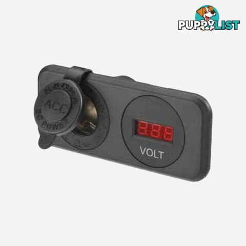 Accessory Socket H/D And 12/24V Dc L.E.D Volt Meter .81145Bl