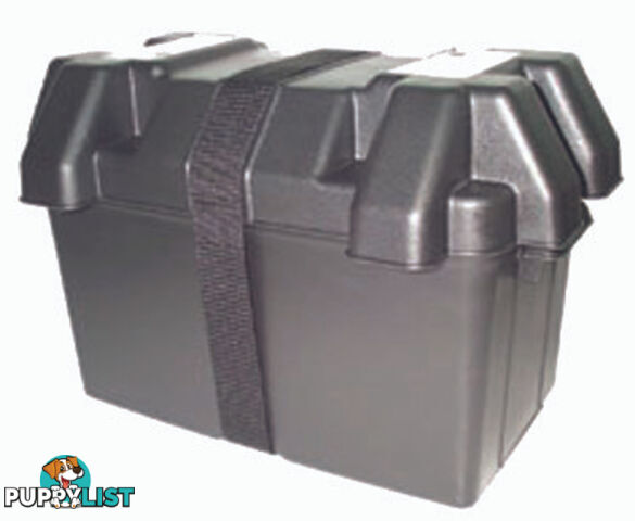 BATTERY BOX LGE WITH LID & STRAP W185 X L325 X H200