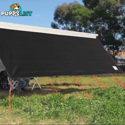 COAST V2 BLACK Sunscreen W4330mmxH1800mm to suit 15' CF Awning