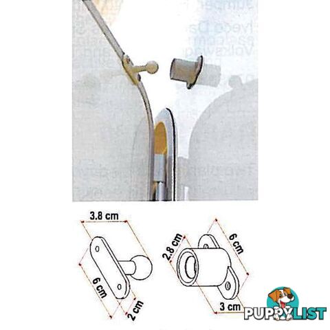 Fiamma Door Holder Grey. 04663-01A