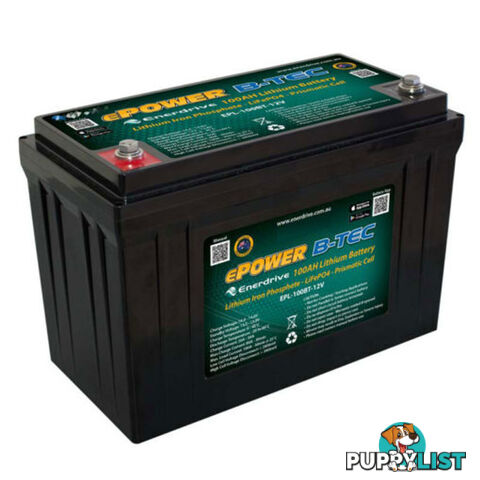 ePOWER B-TEC 100Ah Lithium Battery