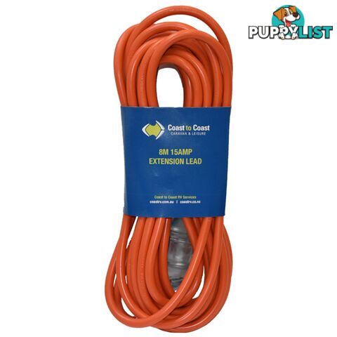 Coast 17M/15Amp Heavy Duty Extension Lead - Led Equipped. Md-15+Md-15Z/17