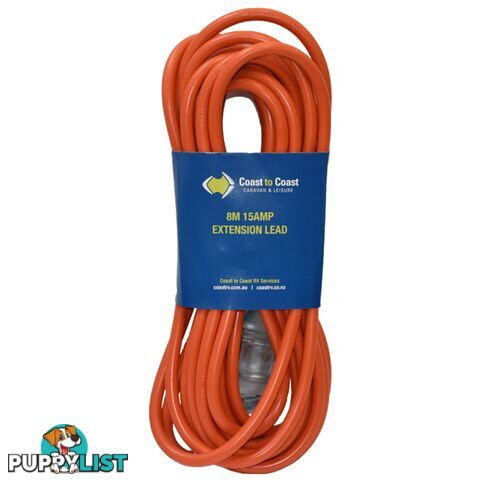 Coast 22M/15Amp Heavy Duty Extension Lead - Led Equipped.Md-15+Md-15Z/22