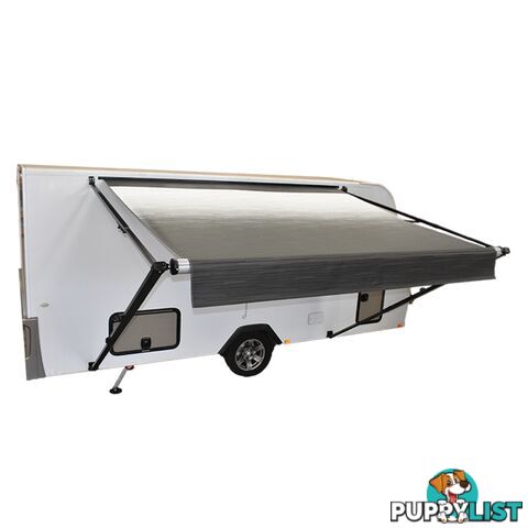 Carefree 16ft Triple Black Shale Fade RO Awning (No Arms). Comes With Black Springs. FP166E4E