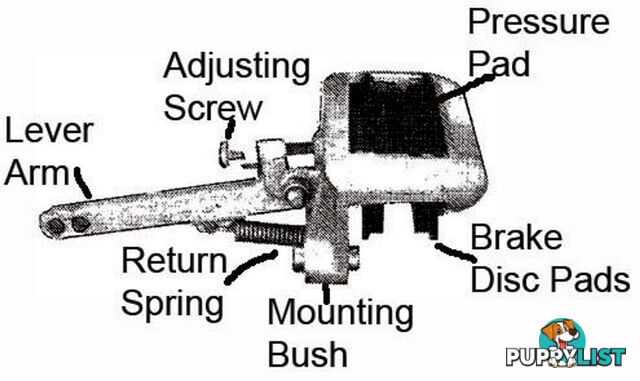 MECH DISC CALIPER MTG BOLT ALKO