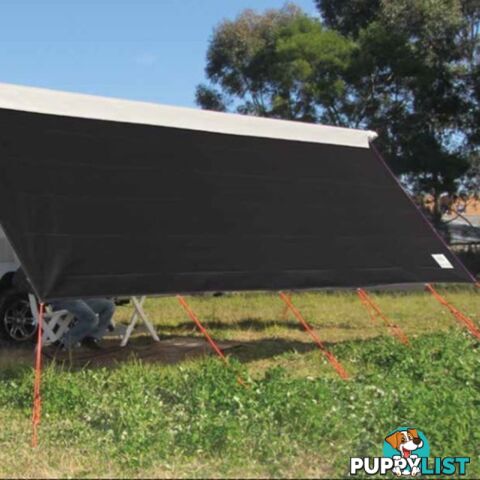 COAST V2 BLACK Sunscreen W4635mmxH1800mm to suit 16' CF Awning