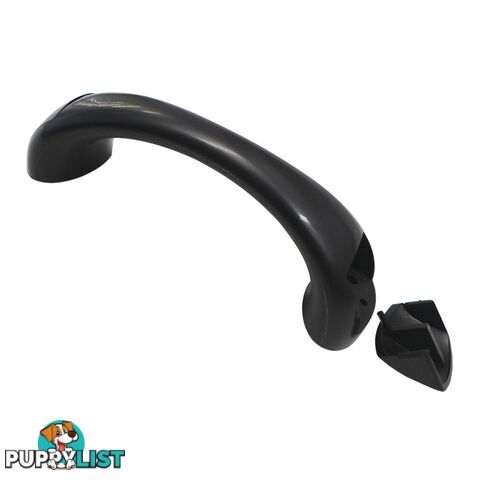 Black Plastic Grab Handle. Xj9Handle08