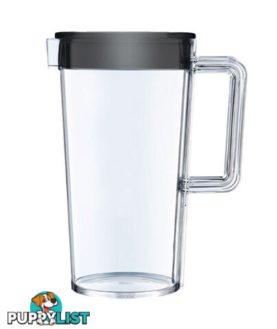 Palm Tritan Fridge Jug W/ Blk Lid 1.3L. Pm332