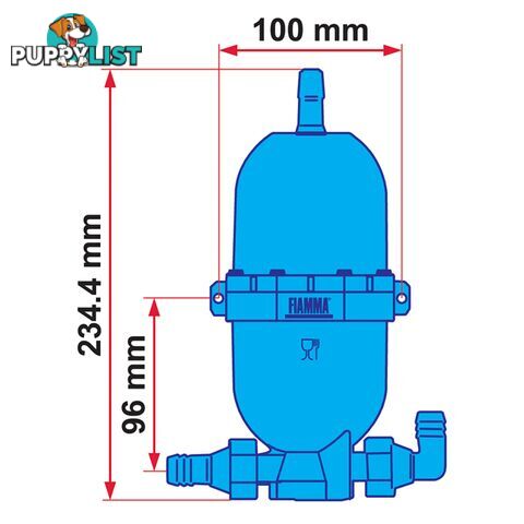 Fiamma A20 Accumulator Tank. 02478-01