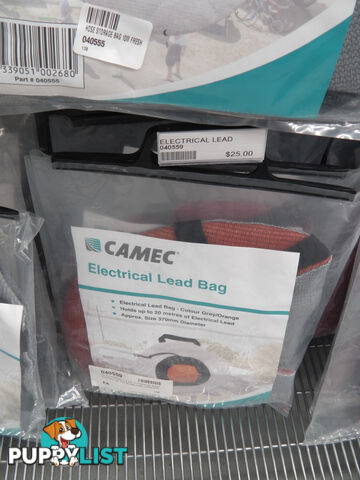 ELECTRICAL LEAD STORAGE BAG HOLDS UP TO 20 METRE ORANGE