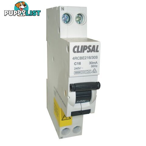 Clipsal Circuit Breaker (New) W/Earth Leakage. Cli4Rcbe216/30S