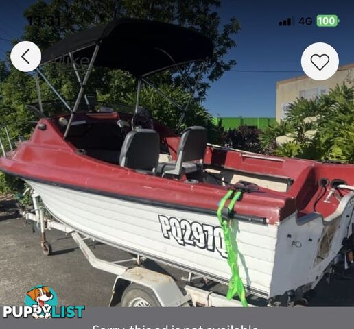 1986 NAUTIGLASS  4•6m  CUDDY  1/4  CAB  FIBRO