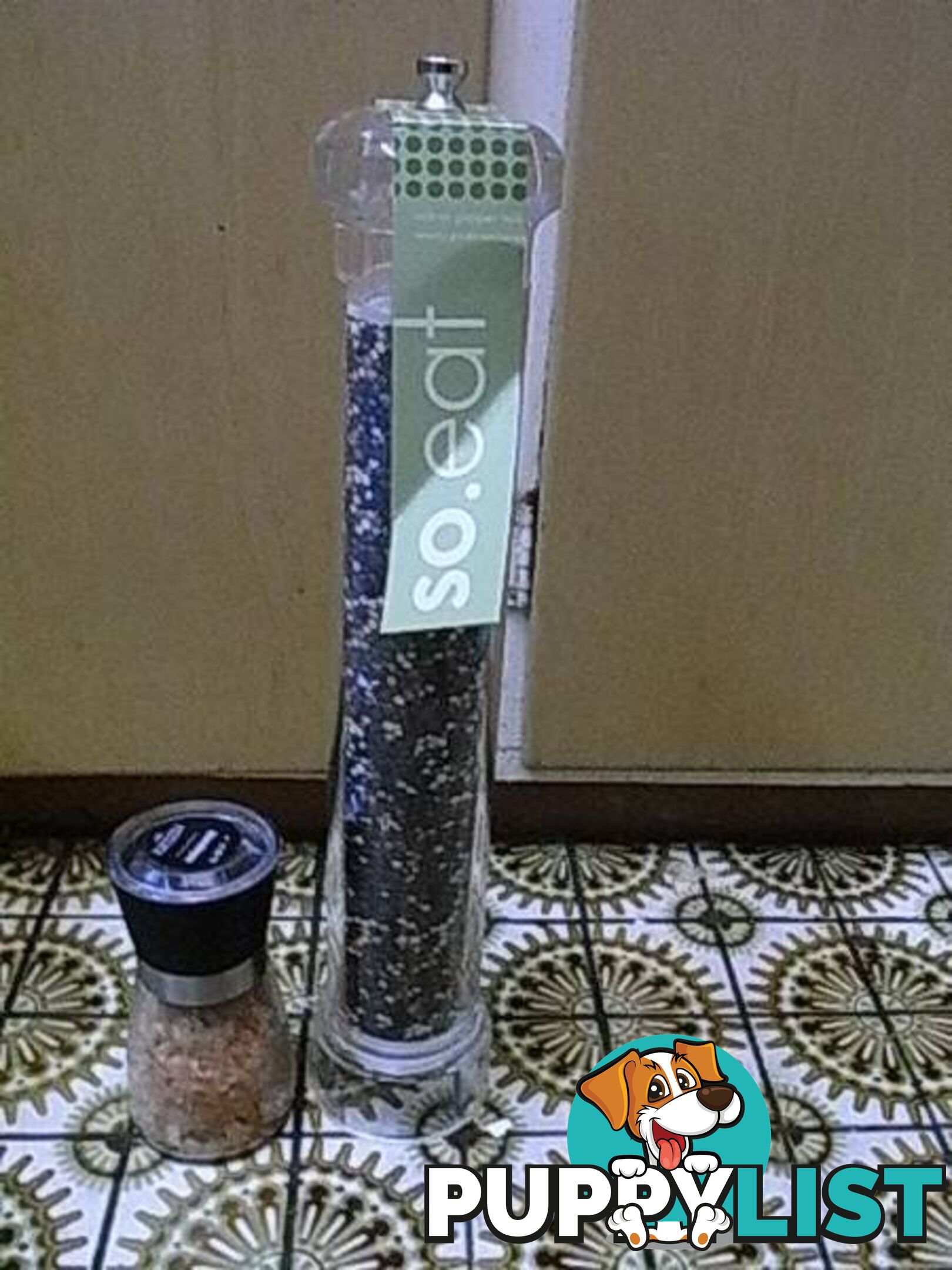 NEW LARGE 400mm tall salt of pepper mill with ceramic grinder