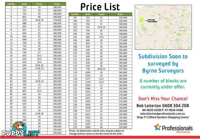 Lot 105 Basset Crescent TORRINGTON QLD 4350