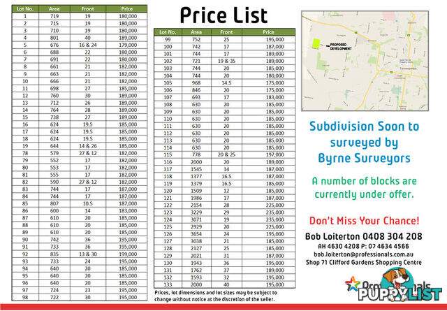 Lot 106 Basset Crescent TORRINGTON QLD 4350