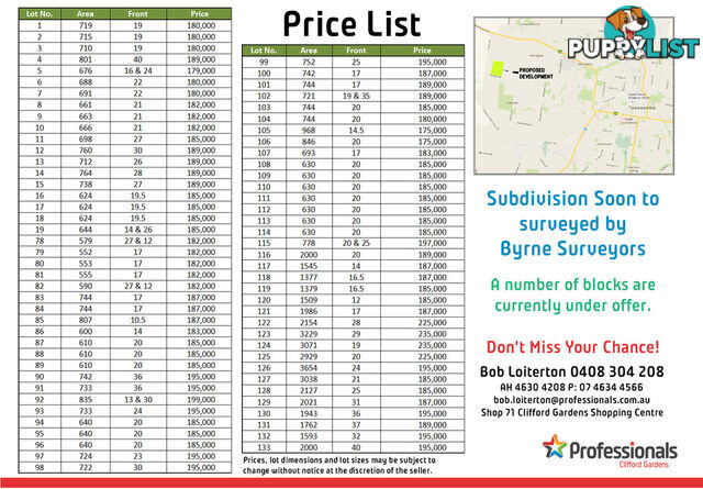 Lot 104 Basset Crescent TORRINGTON QLD 4350