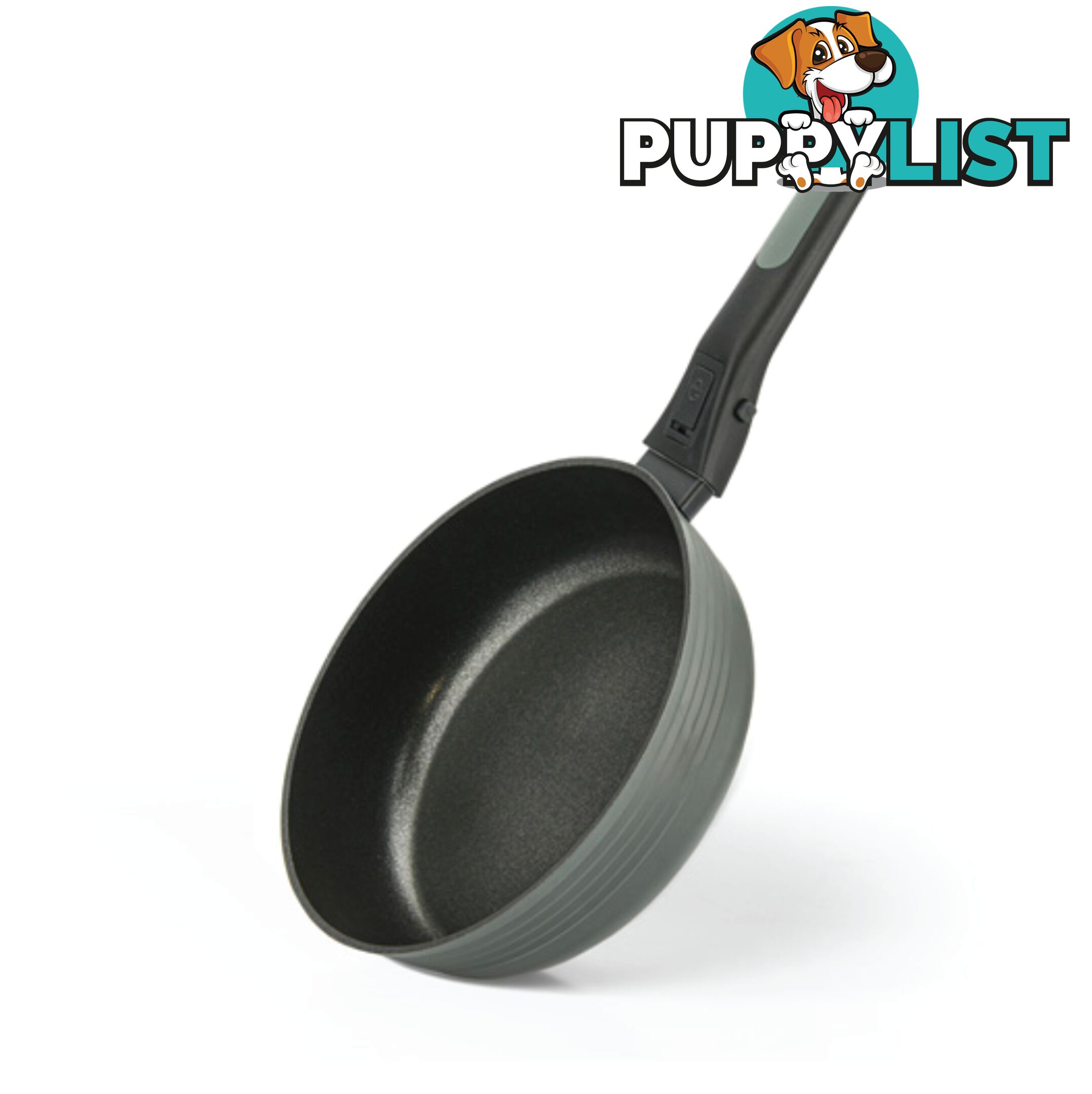 FISSMAN Deep frying pan BRILLIANT - 24x7.2 cm with detachable handle - 14384