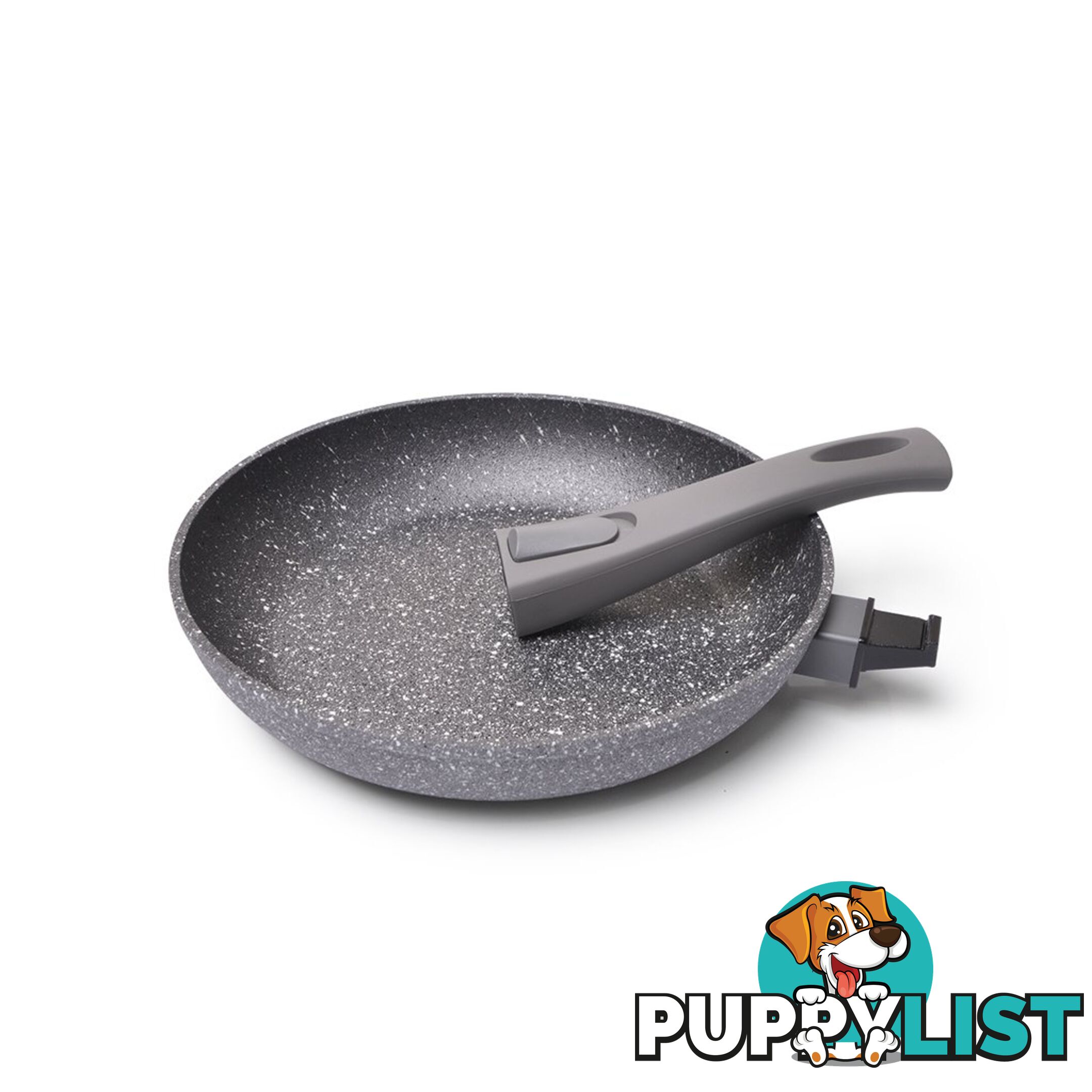 FISSMAN Frying pan ROCK STONE - 20x4.5 cm with detachable handle - 4362