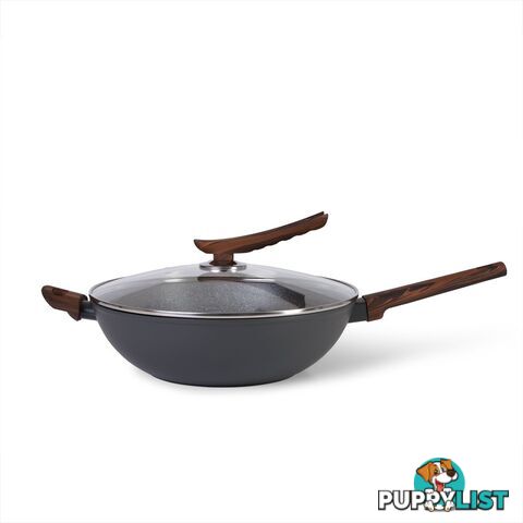 FISSMAN Wok pan CAPELLA - 32x9 cm / 5.3 LTR with glass lid - 14958