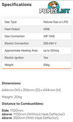 BROMIC OUTDOOR HEATER