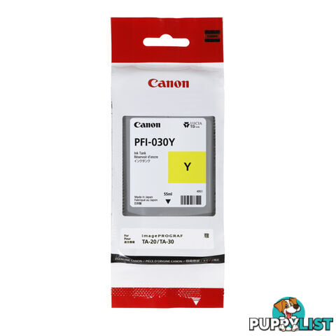 CANON PFI030 Yellow Ink