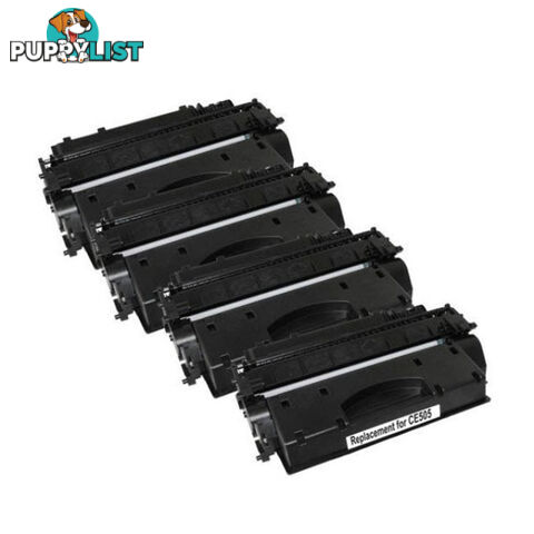 HP Compatible CE505X HP 05X Cart 319ii Black Premium Generic Toner x 4