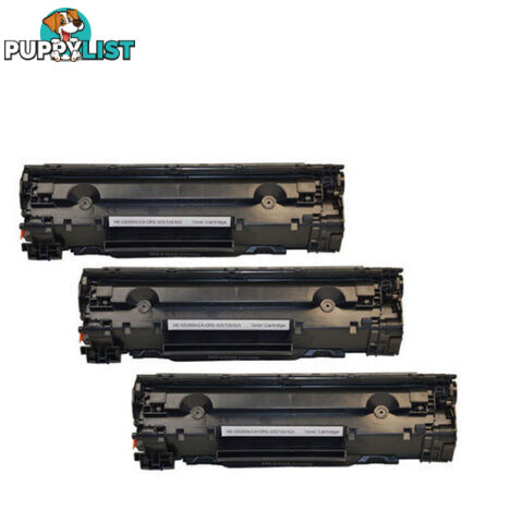 HP Compatible CE285A 85A Cartridge 325 Black Generic Toner Set of 3