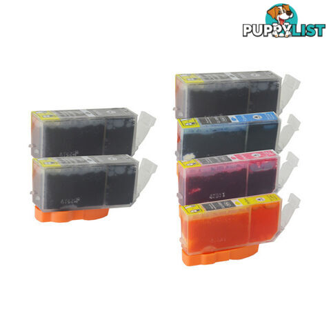 PGI-525 Compatible Inkjet Set 6 Cartridges [Boxed Set]