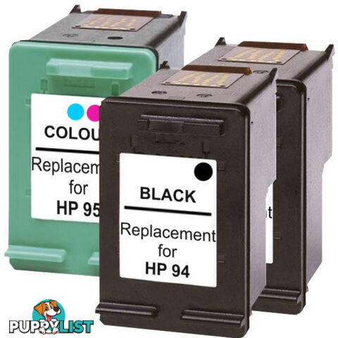HP Compatible 94 Remanufactured Inkjet Cartridge Set 2 3 Cartridges