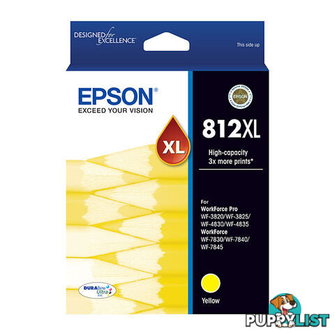 EPSON 812XL Yellow Ink Cart